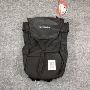 Topo Designs Y-Pack Backpack Black Laptop Bag Collective Logo Travel Daypack